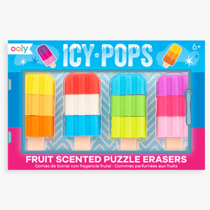 OOLY Icy Pops Scented Puzzle Erasers (set of 4) - hip-kid