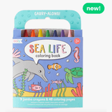OOLY Carry Along Crayon & Coloring Book Kit - Sea Life - hip-kid