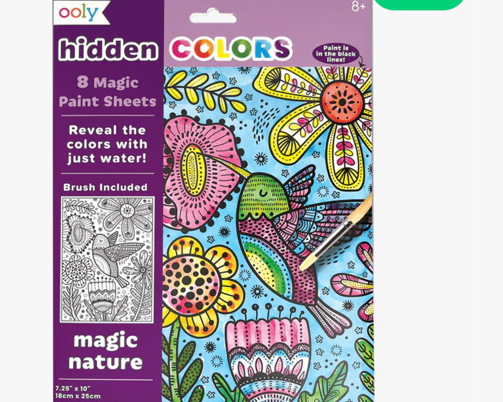 OOLY Hidden Colors Magic Paint Sheets (9PC Set) - Magic Nature - hip-kid