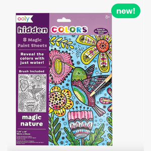OOLY Hidden Colors Magic Paint Sheets (9PC Set) - Magic Nature - hip-kid