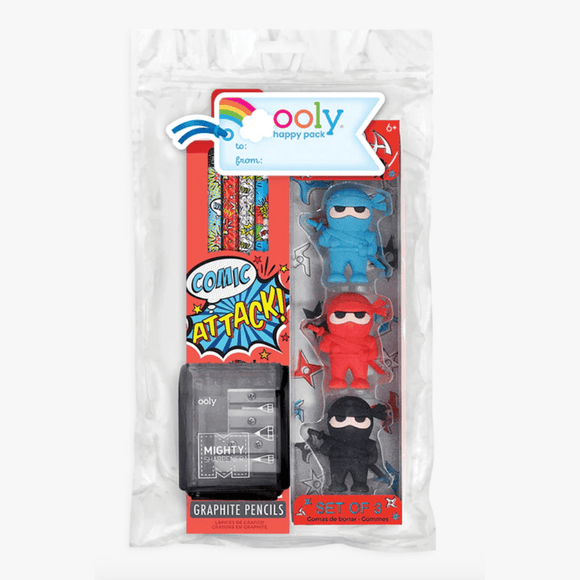 Ooly Comic Attact Happy Pack - hip-kid