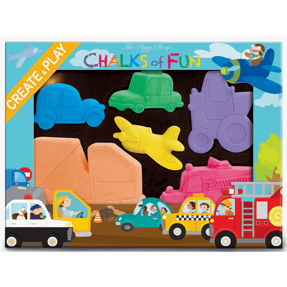The Piggy Story Cars & Trucks Chalks of Fun - hip-kid
