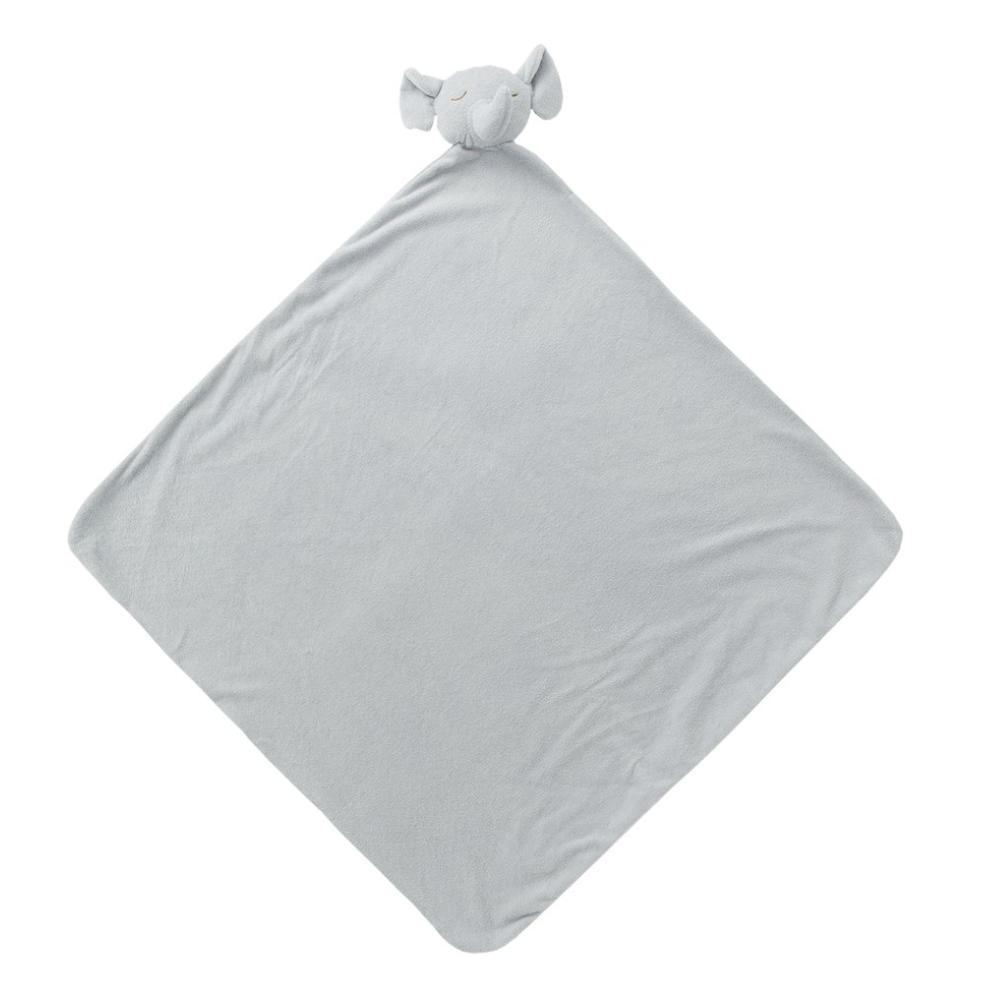 Angel Dear Soft Blankie - Grey Elephant-ANGEL DEAR-hip-kid