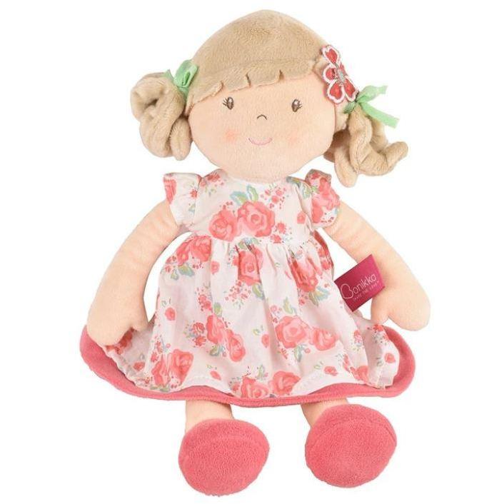 Bonikka Scarlet (Beige Hair with Pink Floral Dress)-CREATIVE EDUCATION OF CANADA-hip-kid