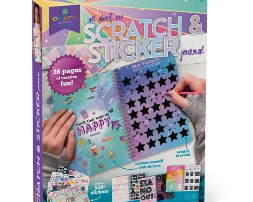 Craft-tastic All About Me Scratch & Sticker Journal-ANN WILLIAMS GROUP-hip-kid