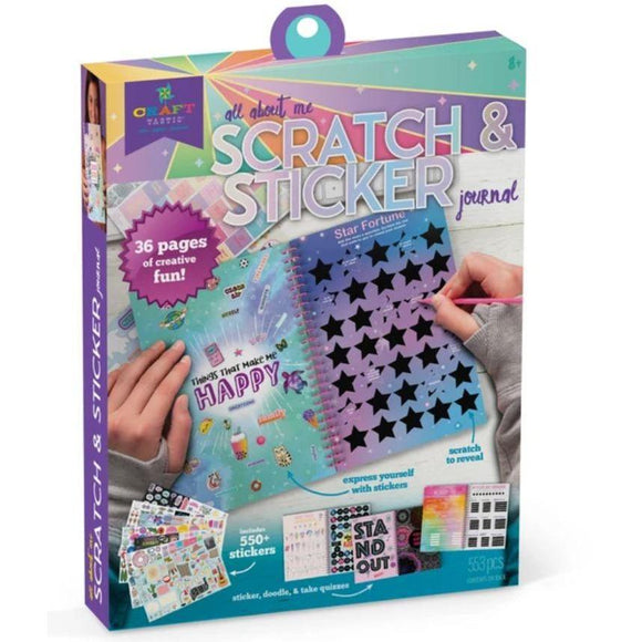 Craft-tastic All About Me Scratch & Sticker Journal-ANN WILLIAMS GROUP-hip-kid