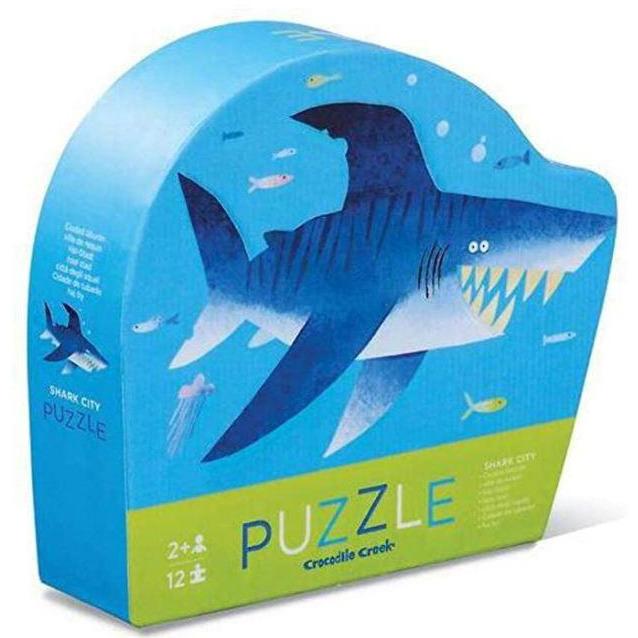 Crocodile Creek 12 pc puzzle - Shark City-CROCODILE CREEK-hip-kid