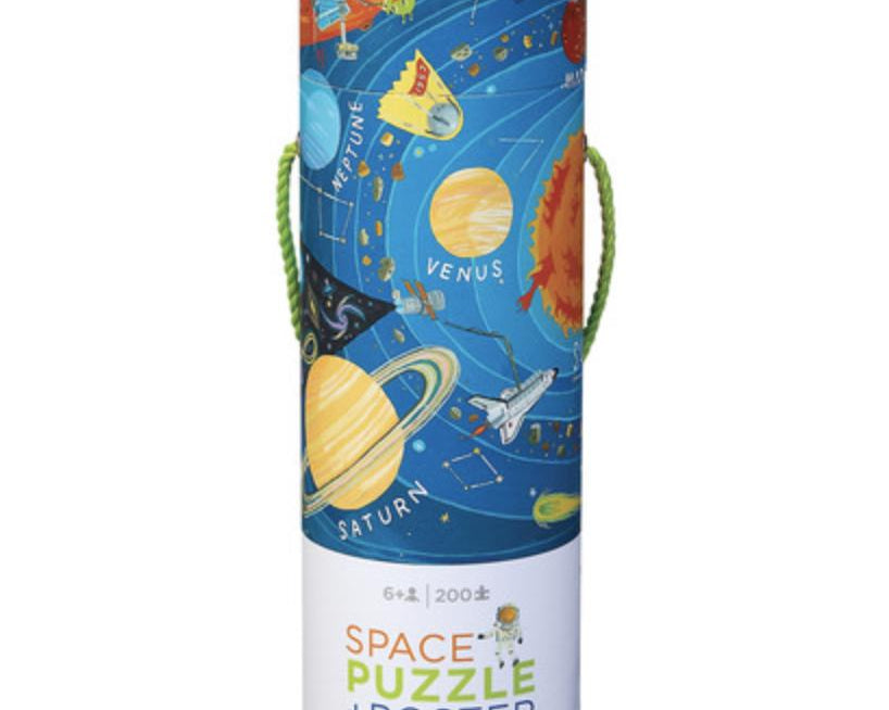 Crocodile Creek Space Puzzle+Poster - 200pc-CROCODILE CREEK-hip-kid