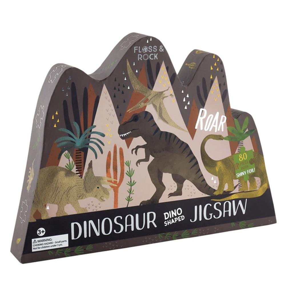 Floss & Rock 80pc Jigsaw Shaped Dinosaur-FLOSS & ROCK-hip-kid