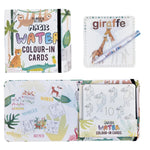 Floss & Rock Jungle Magic Water Colour-In Cards-FLOSS & ROCK-hip-kid