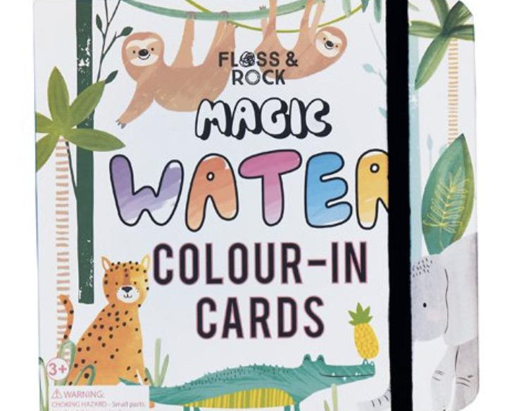 Floss & Rock Jungle Magic Water Colour-In Cards-FLOSS & ROCK-hip-kid