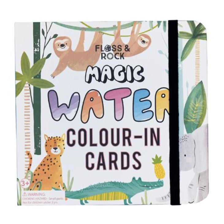 Floss & Rock Jungle Magic Water Colour-In Cards-FLOSS & ROCK-hip-kid