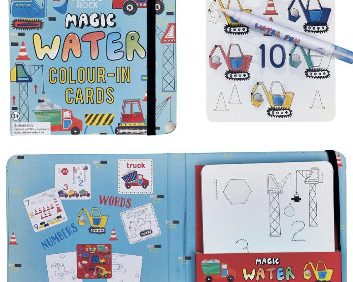 Floss & Rock Magic Color Changing Water Cards - Construction-FLOSS & ROCK-hip-kid