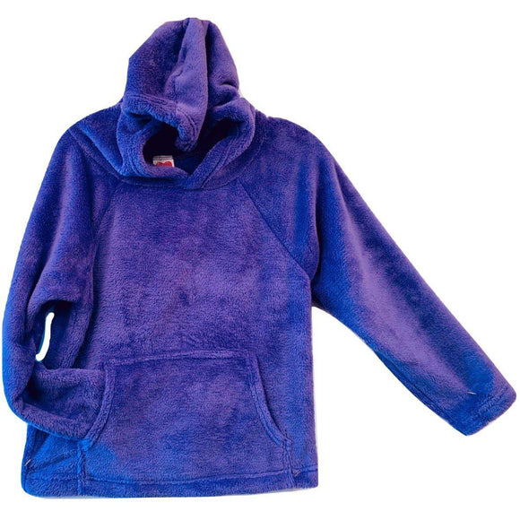 Made with Love and Kisses Solid Purple Fuzzy Sweatshirt-MADE WITH LOVE AND KISSES-hip-kid