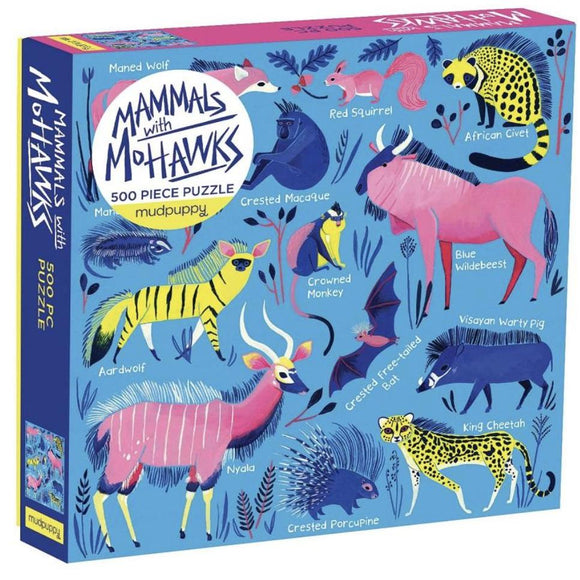 Mammals with Mohawks 500 pc Family Puzzle-HACHETTE-hip-kid
