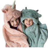 Mon Ami Dax Dragon Hooded Blanket-MON AMI-hip-kid