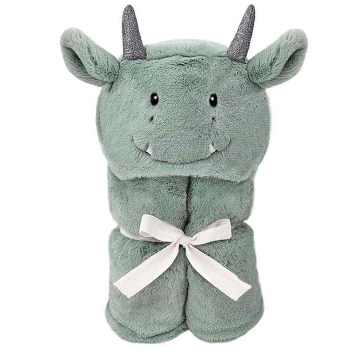 Mon Ami Dax Dragon Hooded Blanket-MON AMI-hip-kid