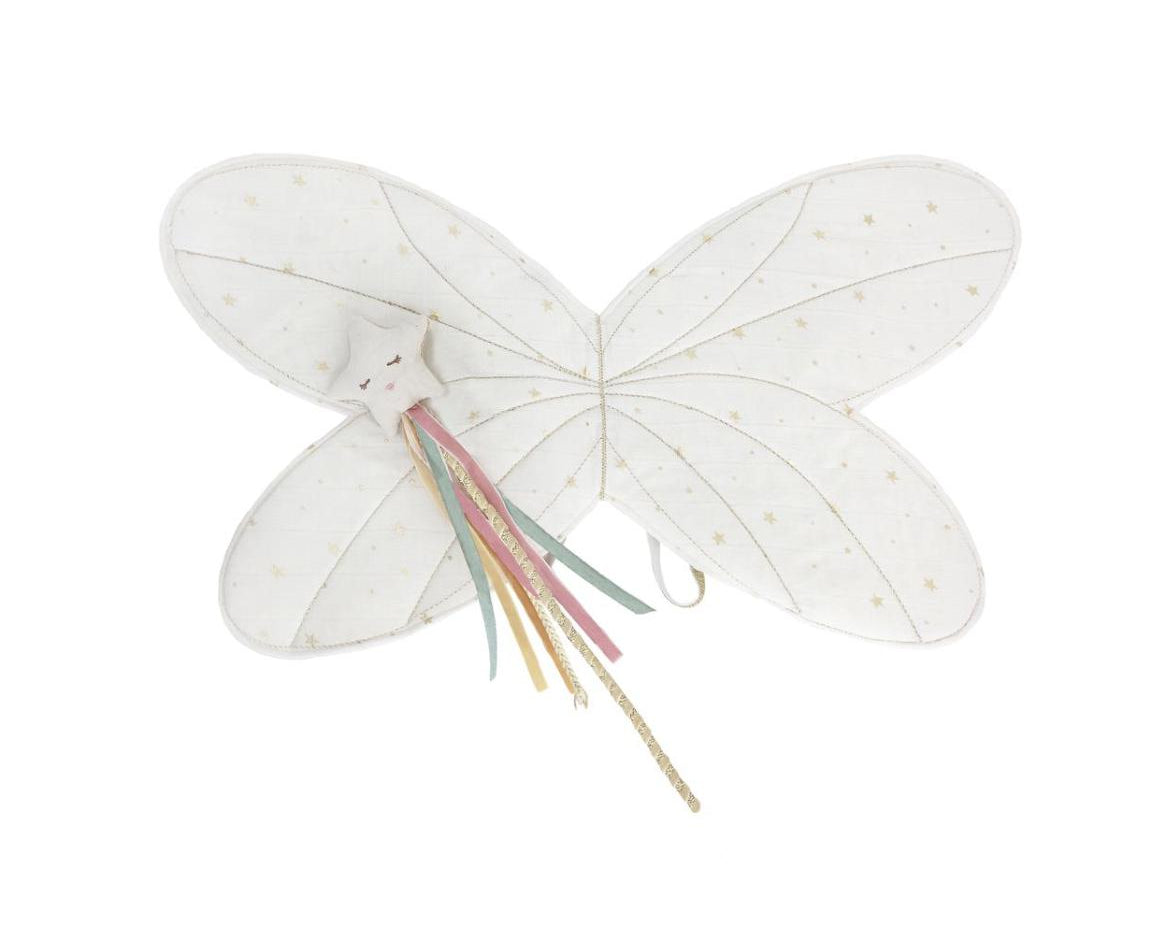 Mon Ami Fairy Wings and Star Magic Wand Dress Up Set-MON AMI-hip-kid