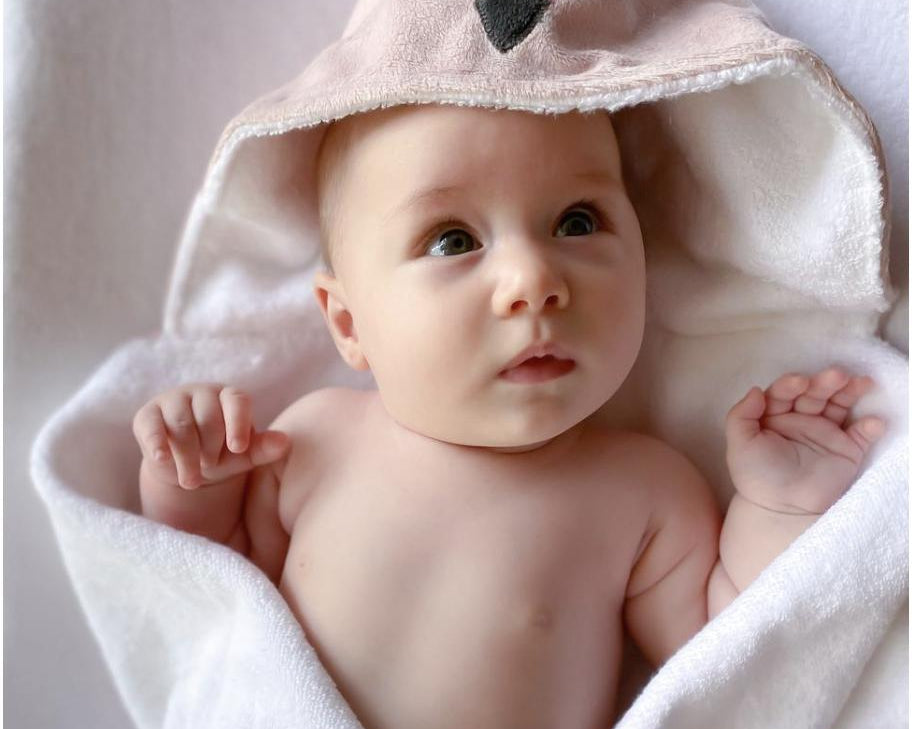 Mon Ami Flamingo Baby Terry Towel-MON AMI-hip-kid