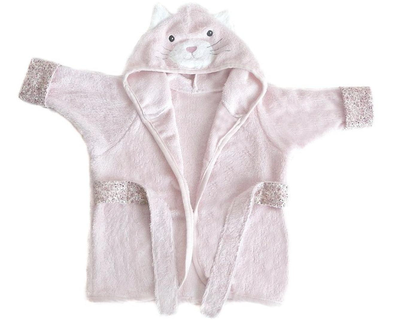 Mon Ami Kitty Bamboo Cotton Robe-MON AMI-hip-kid