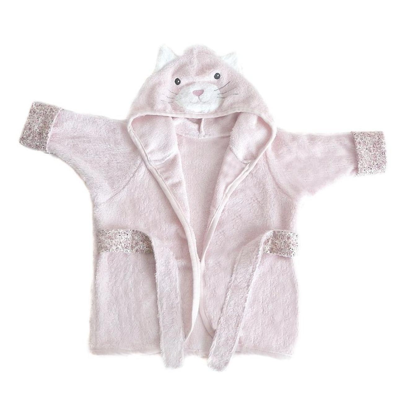 Mon Ami Kitty Bamboo Cotton Robe-MON AMI-hip-kid