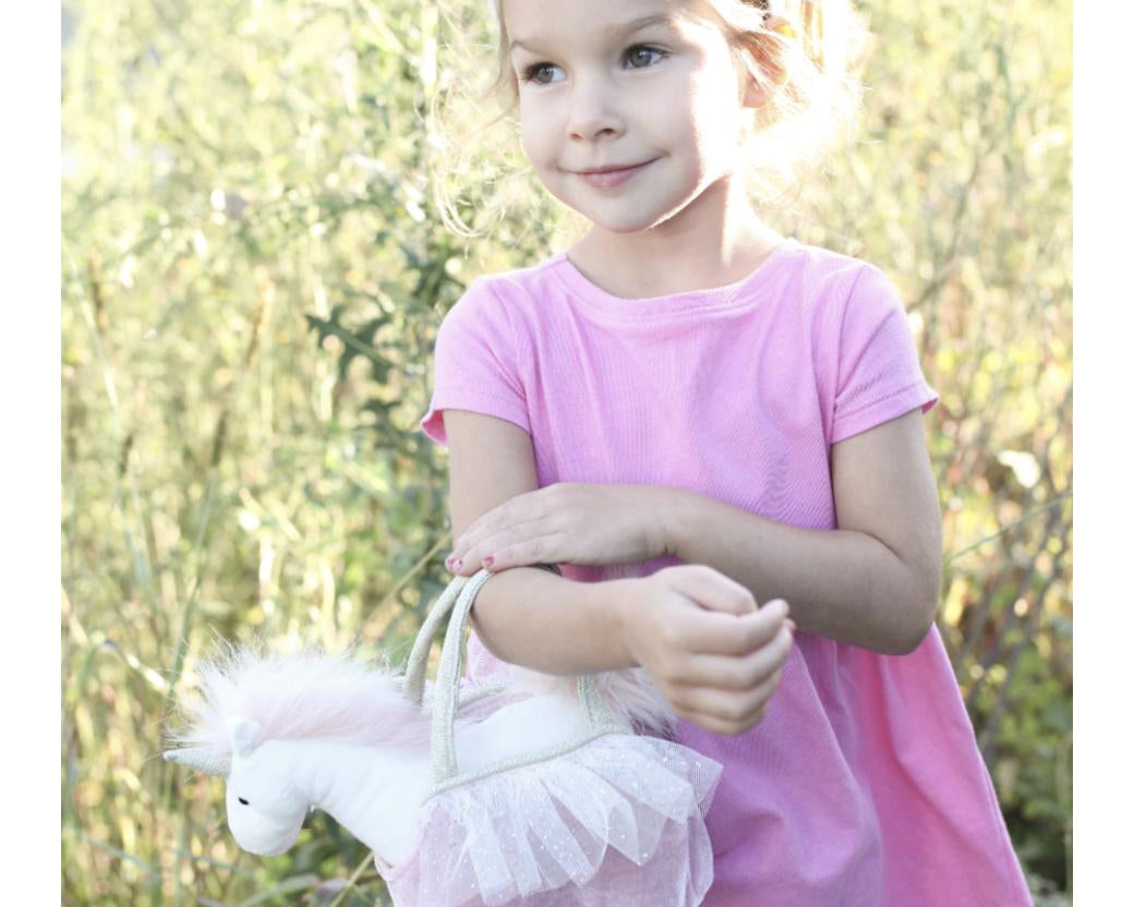 Mon Ami "Ophelia" Unicorn Plush Toy and Purse-MON AMI-hip-kid