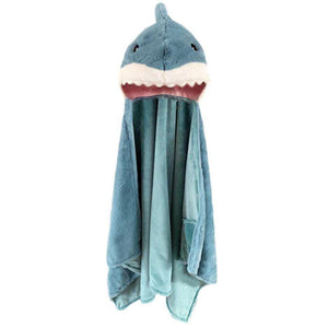 Mon Ami Seaborn Shark Hooded Blanket-MON AMI-hip-kid