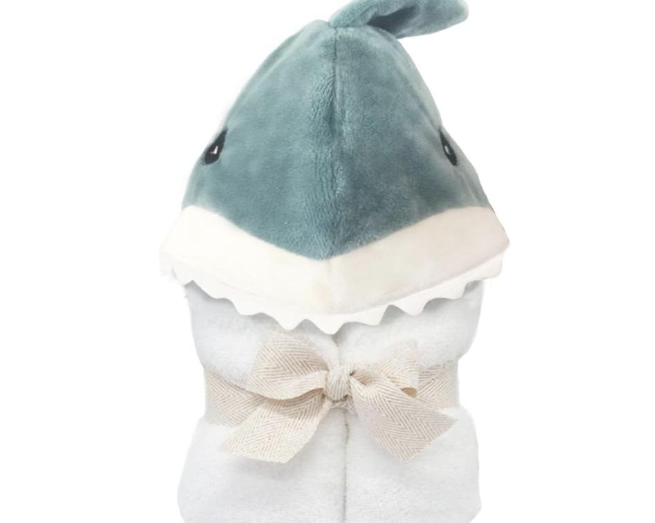 Mon Ami Shark Baby Terry Towel-MON AMI-hip-kid