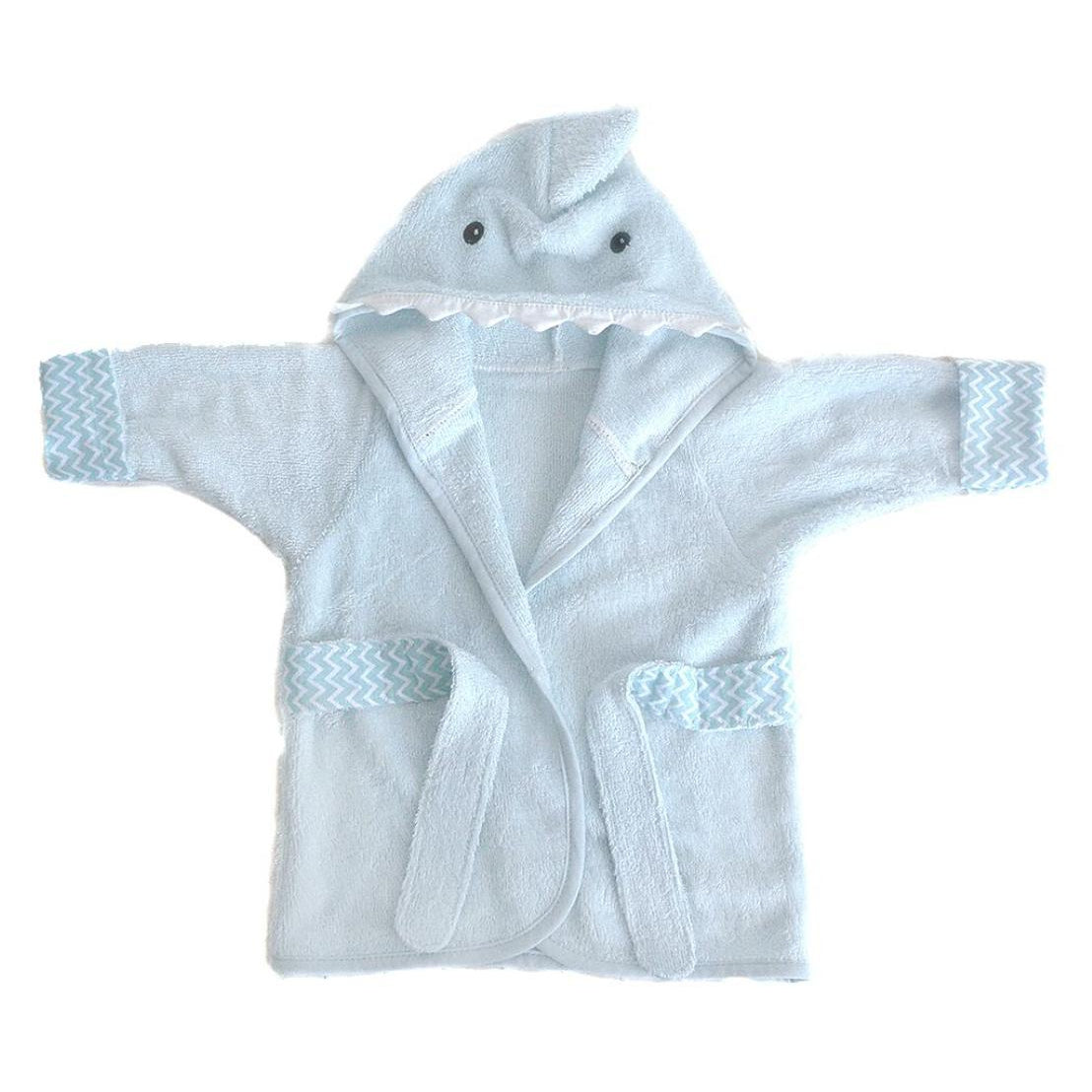 Mon Ami Shark Bamboo Cotton Robe-MON AMI-hip-kid