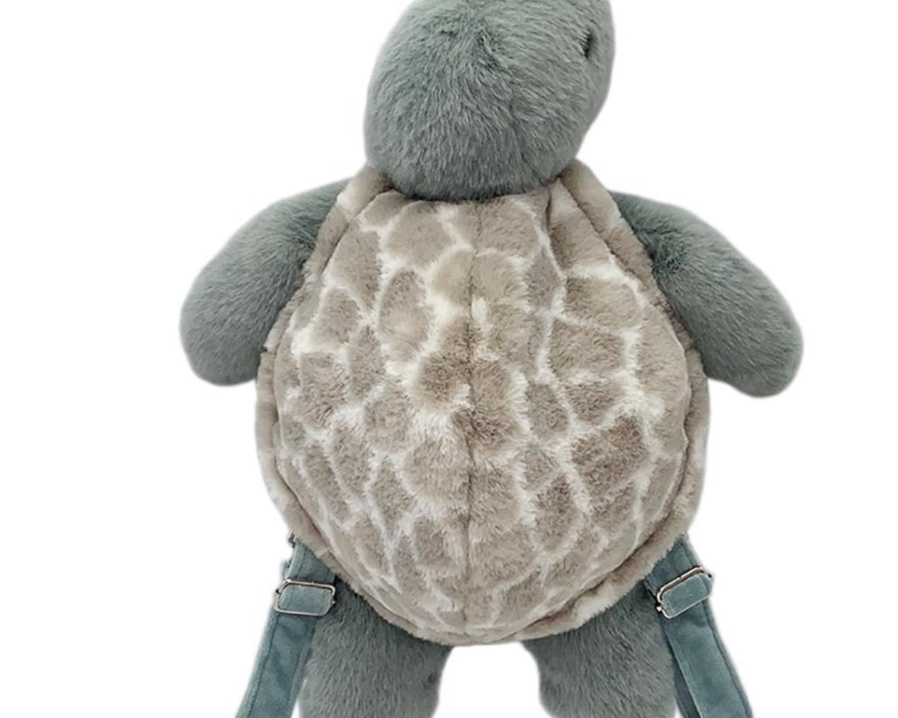 Mon Ami Turtle Plush Backpack "Taylor"-MON AMI-hip-kid