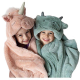 Mon Ami Uliana Plush Unicorn Hooded Blanket-MON AMI-hip-kid