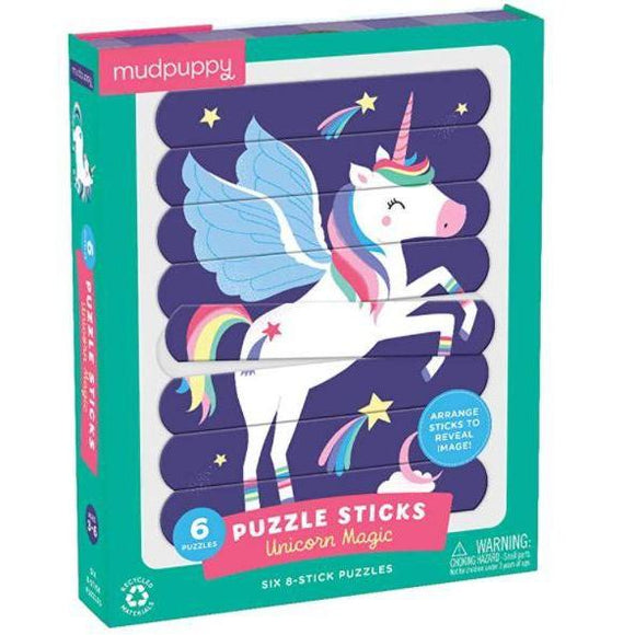 Mudpuppy Puzzle Sticks: Unicorn Magic-HACHETTE-hip-kid