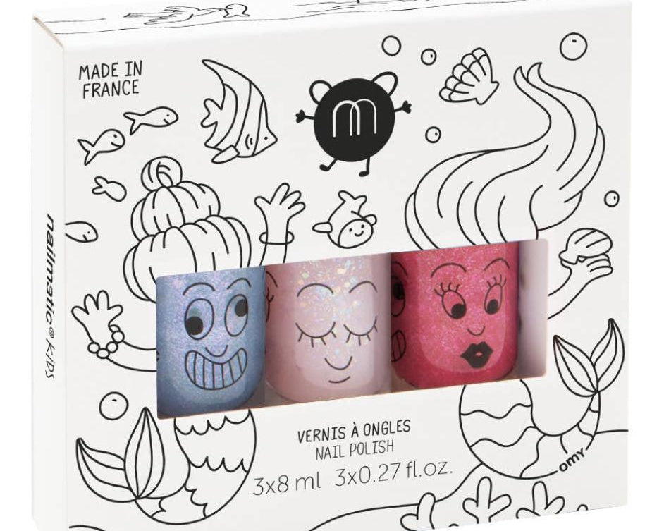 Nailmatic Mermaid Trio Nail Polish Set-NAILMATIC-hip-kid