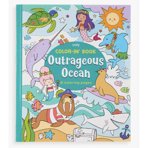 OOLY Color-in' Book: Outrageous Ocean-OOLY-hip-kid