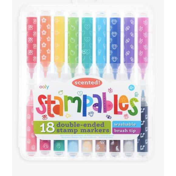 OOLY Stampables Scented Double-Ended Stamp Markers-OOLY-hip-kid