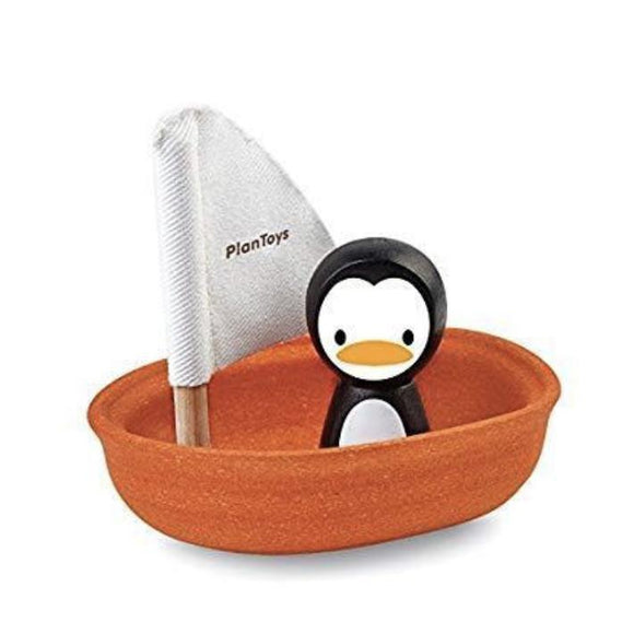 Plan Toys Sailing Boat - Penguin-PLAN TOYS-hip-kid