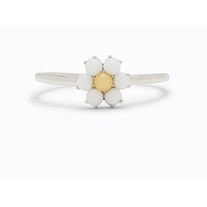 Puravida Gemstone Daisy Ring (Silver)-PURAVIDA-hip-kid