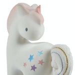 Tikiri Cotton Candy Unicorn Natural Rubber Rattle w/Crinkle Tail-TIKIRI-hip-kid