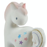Tikiri Cotton Candy Unicorn Natural Rubber Rattle w/Crinkle Tail-TIKIRI-hip-kid