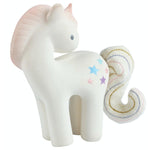 Tikiri Cotton Candy Unicorn Natural Rubber Rattle w/Crinkle Tail-TIKIRI-hip-kid