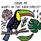 Wee Gallery Color Me: Who's in the Rain Forest? Bath Book-HACHETTE-hip-kid
